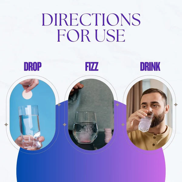 UPHORN Zero Sugar 20 Effervescent Tablets With L Arginine L citrulline Blueberry Mojito Flavour